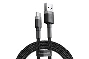 USB Kabel - Baseus Cafule cable USB-C 3A 0.5m (Gray+Black) - CATKLF-AG1