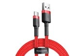 USB Kabel - Baseus Cafule cable USB-C 3A 1m (Red) - CATKLF-B09