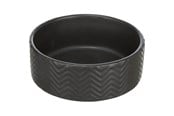 Hunde - Trixie Ceramic Bowl dog 0.4 l/ø 13 cm black - TX25020