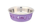 Katzen - Trixie Stainless Steel Bowl cat 0.3 l/ø 12 cm assorted colours - TX25270