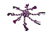 Hunde - Trixie Rope Toy with Woven-in Ball ø 7 cm assorted colours - TX32650
