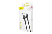USB Kabel - Baseus Cafule cable USB-C 3A 1m (Gray+Black) - CATKLF-BG1