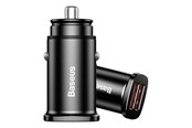 Handys - Adapter und Ladegeräte - Baseus Square Car Charger 2xUSB QC3.0 5A 30W (Black) - CCALL-DS01