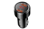 Handys - Adapter und Ladegeräte - Baseus Magic Car Charger 2x USB QC 3.0 45W (Black) - CCMLC20A-01