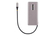 USB-Hubs - StarTech.com 4x USB-C Ports USB 3.1 10Gbps Portable USB C Hub with 100W Power Delivery Pass-Through Portable USB Type C Hub USB-Hubs - 4 - Grau - HB31CM4CPD3