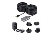 USB-Hubs - StarTech.com USB Extender Hub 24m USB 2.0 Extension Cable with 4-Port USB Hub Active/Bus Powered USB Repeater Cable USB-Hubs - 4 - silber - U02442-USB-EXTENDER