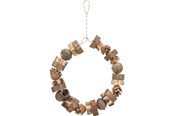 Vogelspielzeug - Trixie Ring swing wood/pine cone ø 18 cm - TX51701