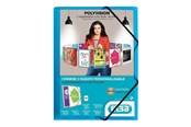 Mappen und Clipboards - Oxford ELBA Polyvision - 3-flap folder - for A4 - transparent cobalt blue - 100201152
