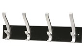 Kleiderbügel und Haken - Unilux Cypres coat hook rack with 4 hooks black - 100340805