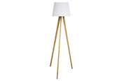 Schreibtischzubehör - Unilux Tooka LED floor lamp white/wood - 400165040