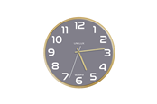 Einrichtung - Unilux Baltic Clock grey/wood - 400165097