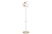 Einrichtung - Unilux Bora Bamboo coat stand white/bamboo - 400153729