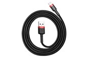 USB Kabel - Baseus Cafule Cable USB Lightning 2A 3m (Black+Red) - CALKLF-R91