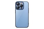 Handys - Cover & Cases - Baseus Glitter Transparent Case and Tempered Glass set for iPhone 14 Pro (blue) - ARMC021303