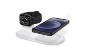 Handys - Adapter und Ladegeräte - Spigen MagSafe Charger & Apple Watch stand 2in1 MagSafe Duo - white - AMP02797