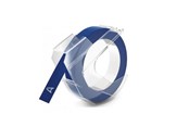 Papier, Fotopapier und Etiketten - DYMO Prägeetikettenband | 9 mm x 3 m Rolle | Weißer Druck auf Blau | Selbstklebend | 1 Stück - 520106