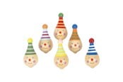 Holzspielzeug - Small Foot - Wooden Spinning Top Clown 6pcs. - 6138