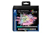 Utensilien zum Schreiben und Zeichnen - Staedtler Pigment brush 371 "Pastel Set" 12 pcs. Cardboard box - 371 C12-2