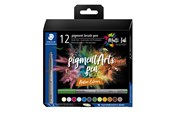Utensilien zum Schreiben und Zeichnen - Staedtler Pigment brush 371 "Nature Set" 12 pcs. Cardboard box - 371 C12-3