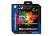 Utensilien zum Schreiben und Zeichnen - Staedtler Pigment brush 371 36 pcs. Cardboard box - 371 C36