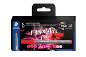 Utensilien zum Schreiben und Zeichnen - Staedtler Pigment brush 371 "Reds & Pinks" 6 pcs. Cardboard box - 371 C6-1