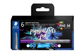 Utensilien zum Schreiben und Zeichnen - Staedtler Pigment brush 371 "Blues & Violets" 6 pcs. Cardboard box - 371 C6-2