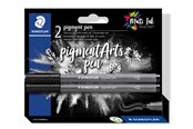 Utensilien zum Schreiben und Zeichnen - Staedtler Pigment pen blister card 2 pcs "intense black" - 376-99 BK2