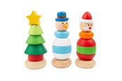 Baby Spielzeug - Small Foot Wooden Stacking Tower Christmas Figure 1 pcs. (Assorted) - 11466