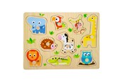 Puzzle - Small Foot - Wooden Stud Puzzle Zoo 9pcs. Holz - 4763