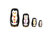 Kreativ-Spiele - Small Foot - Wooden Matryoshka Dolls Penguin Family - 10619