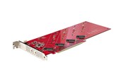 Festplatten Zubehör - StarTech.com Quad M.2 PCIe Adapter Card x16 Quad NVMe or AHCI M.2 SSD to PCI Express 4.0 Up to 7.8GBps - QUAD-M2-PCIE-CARD-B