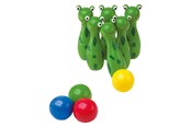 Spiele im Freien - Small Foot - Wooden Frog Bowling Throwing Game 10 - 8166