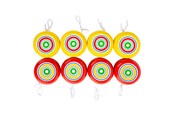 Spiele im Freien - Small Foot - Wooden Yo-Yo Yellow and Red Set of 8 - 2935
