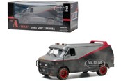 Modellauto - Greenlight 1:24 Scale 1983 TV Series GMC Vandura Van Weathered Version with Bullet Holes the a-Team Diecast Model - 0810027492371