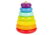 Baby Spielzeug - Small Foot - Wooden Stacking Tower Rainbow 7dlg. - 11775