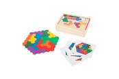 Puzzle - Small Foot - Wooden Shape Puzzle Hexagon Holz - 11729