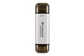 SSD - Transcend ESD310 SSD - 512GB - Silber - Extern SSD - USB 3.2 Gen 2x1 - TS512GESD310S