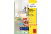 Papier, Fotopapier und Etiketten - Avery Coloured removable labels red - L6034-20