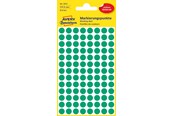 Papier, Fotopapier und Etiketten - Avery Colour coding dots permanent green - 3012