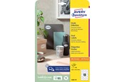 Papier, Fotopapier und Etiketten - Avery Oval label permanent 63.5x42.3mm all printers - 6242-10