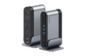 USB-Hubs - Baseus UnionJoy USB-C Docking Station 2xHDMI4K@60Hz 1xDP4K@60Hz 3xUSB-A3.0 2xUSB-C3.0 2xUSB-A2.0 1xRJ45 PD PC 1xSD+TF 1x3.5mm minijack - Grey USB-Hubs - USB 3.0 - 17 - Grau - B00532304811-00