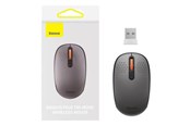 Maus - Baseus Wireless mouse F01B Tri-mode 2.4G BT 5.0 1600 DPI (frosted grey) - Maus (Grau) - B01055503833-00