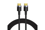 Display Kabel - Baseus Cafule 4KHDMI Male To 4KHDMI Male Adapter Cable 3m Black - CADKLF-G01