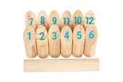 Spiele im Freien - Small Foot Wooden Kubb with Numbers Throwing Game in Bag 13dlg. - 12402