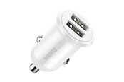 Handys - Adapter und Ladegeräte - Baseus Grain Pro Car Charger 2x USB 4.8A (white) - CCALLP-02