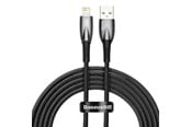 USB Kabel - Baseus USB cable for Lightning Glimmer Series 2.4A 2m (Black) - CADH000301