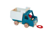Baby Spielzeug - Small Foot - Wooden Pull Figure Tipping Truck - 12348