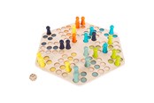 Brettspiele - Small Foot - Wooden Ludo Game - 6 Players - 1800