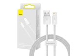 USB Kabel - Baseus Dynamic cable USB to Lightning 2.4A 1m (White) - CALD000402