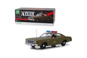 Modellauto - Greenlight 1:18 Scale Diecast for 1977 Plymouth Fury US Army Police Model Car Army Green - 0819725024808